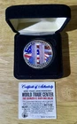 2001-2002 One Year Anniversary 9/11 WTC Commemorative Silver Colorized Coin