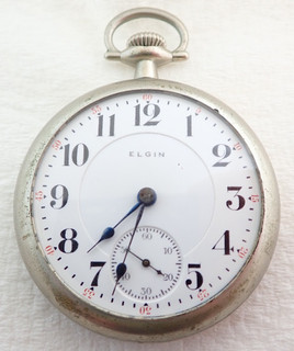 ANTIQUE 18s ELGIN FATHER TIME GRADE 252 21 JEWEL 21J RAILROAD POCKET WATCH