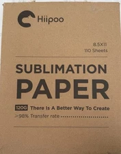 Hiipoo Sublimation Paper 8.5x14 Inch, Work with Sublimation Ink and E Sawgras...