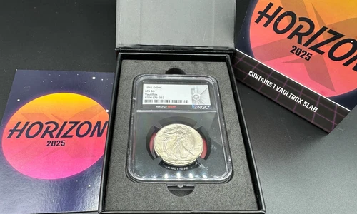 1941-D  Walking Liberty Half Dollar NGC- MS 66/Vault Box 2025