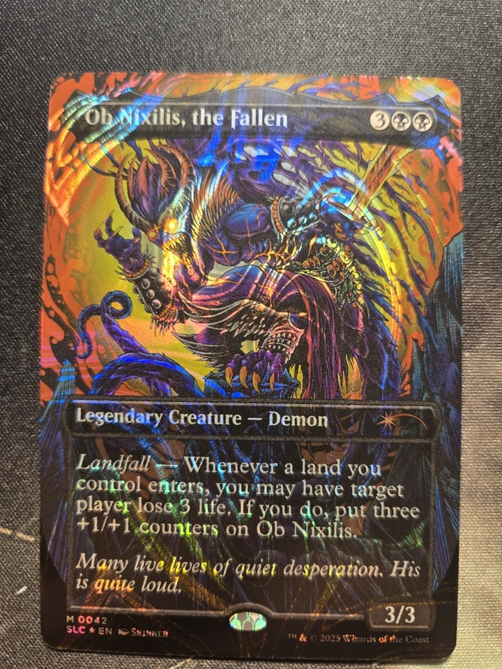 Encyclopedia Of Magic Secret Lair, Ob Nixilis, the Fallen - HALO FOIL - Image 2 of 3