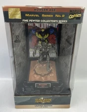 ⭐ Marvel Comics Modern Age Pewter Collector's Series 2 L.E. Wolverine Figurine ⭐