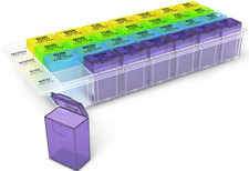 7 day four times a day weekly medtime pill planner