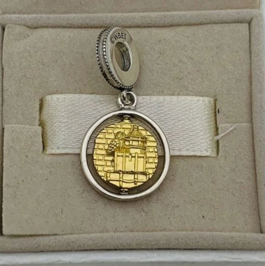 Pandora x Harry Potter, drehender Hedwig Charm-Anhänger Silver S925 & 14K Gold✨ - Bild 2 von 3