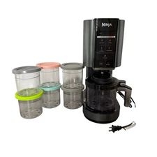 Ninja Creami nc300 Ice Cream Maker With 6 Pint Containers And Lids