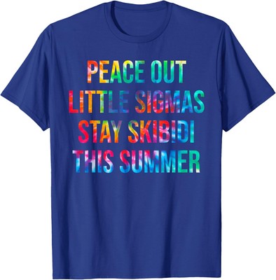 Funny Last Day Teacher Peace Out Sigmas Slang Unisex T-Shirt