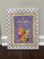 Vintage Disney Winnie the Pooh Baby Memory Book Baby's First Years Scrapbook 90s