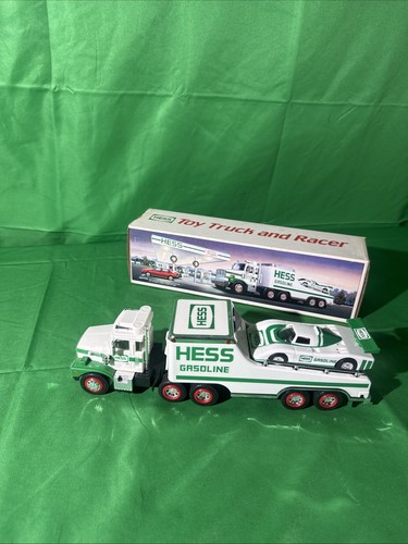Hess Toy Truck and Separate Hess Racer Mounted on Bed 1988 "New in box" Rare!!!