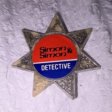 Simon & Simon Detective Replica Police Badge Clip-On Pin