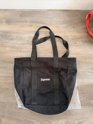 Supreme Canvas Tote Bag, Black, 24L, Brand New, Box Logo