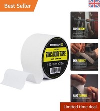 Zinc Oxide Sports Tape - 3.8cm x 10m for Injury Prevention & Blister Protection 1.10 per metre