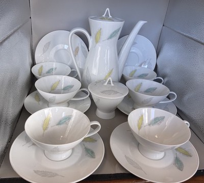 Raymond Loewy Rosenthal Form 2000 ''Bunte Blätter'' Tea Set - Colored Leaves