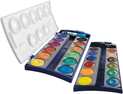 Pelikan Farbkasten K24  Inklusive Deckweiß, 24 Farben, 1 Stück
