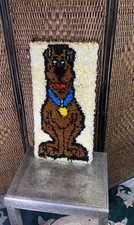 Vintage Scooby Doo Latch-Hook Rug on Board Ready to Hang
