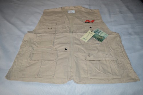 FOX FIRE ~ MINELAB DETECTORS ~ COILTEK COILS ~ STONE SAFARI VEST ~ XXL/1XB ~ NEW - Picture 3 of 24