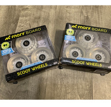 2-pkg Light-Up Scooter Wheels, 6 LED Motion Powered Scoot for Day or Night NEW