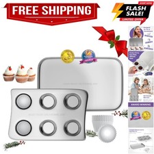 Kids Oven Pan Set for Easy Bake Ultimate Oven Includes Cupcake, Rectangula...