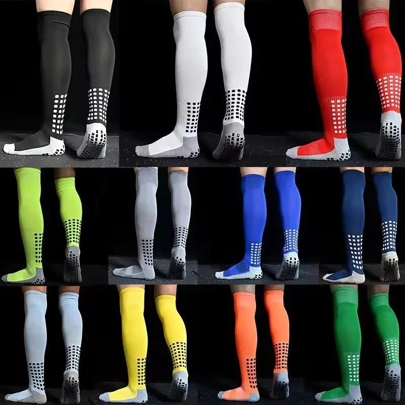 Men's Anti Slip Football Socks Non Slip Grip Sport Soccer Sox Absorbent Socks.