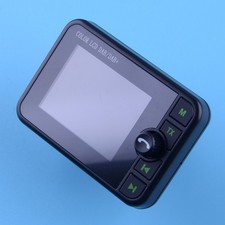 Car Bluetooth FM Transmitter with USB Charger Remote Control Hands-Free Call LCD