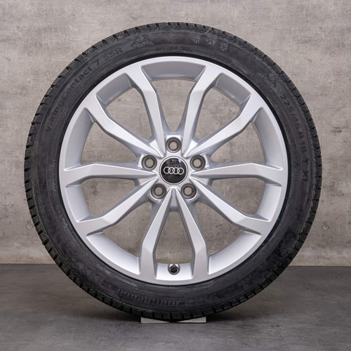 Audi A4 S4 Winterräder 18 Zoll 8W B9 Felgen 8W0601025ED silber - Bild 3 von 5