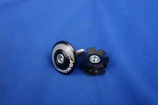 New Answer Bike Stem Top Cap - Black - w/ Star Nut - Bicycle Headset 1-1/8"