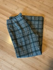 Green  Gold Plaid PENDLETON WOOL VINTAGE Winter Pants Unisex