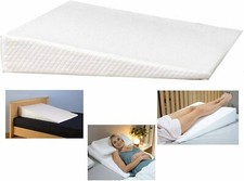 Orthopedic Wedge Pillow Large Back Support Acid Re flux Memory Foam Raised Bed