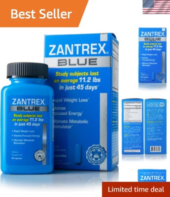 Basic Research Zantrex-3, Fast Weight Loss Supplement, 84 Capsules, Vegan, Diet