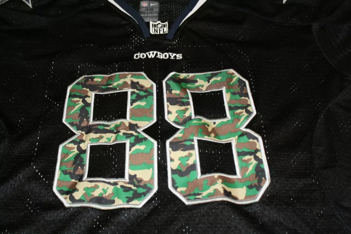 NFL On Field Cowboys Dez Bryant Jersey Army Camo size 48 Black