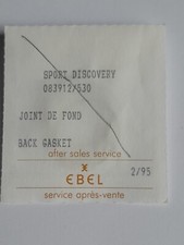 EBEL - SPORT DISCOVERY - REF 83912 - BODENDICHTUNG - CASE BACK GASKET - NOS