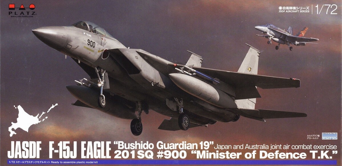 PLATZ 172 JASDF F-15J EAGLE Bushido Guardian 19 201SQ 900 Модельный ряд AC-56 14690₽