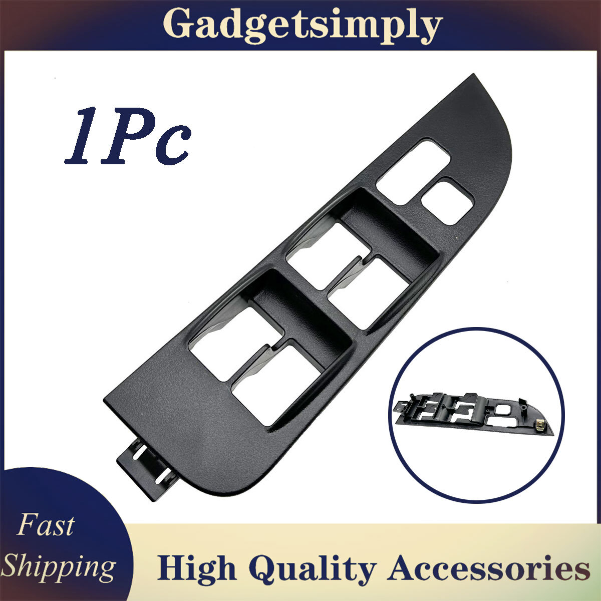 Driver Side Master Power Window Switch Bezel Trim Panel Fit Toyota  