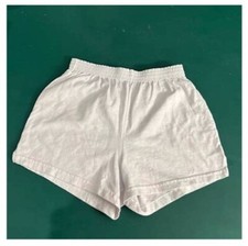 Soffe Juniors Size Cheerleading Dance Gym Cheer White Shorts New Free Ship