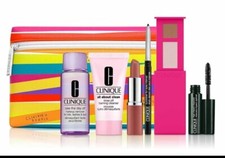 Clinique 8 piece gift set Moisturizer Mascara Eye Shadow Remover Bear Pop