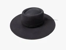 Faux Suede Fedora with Braided Band