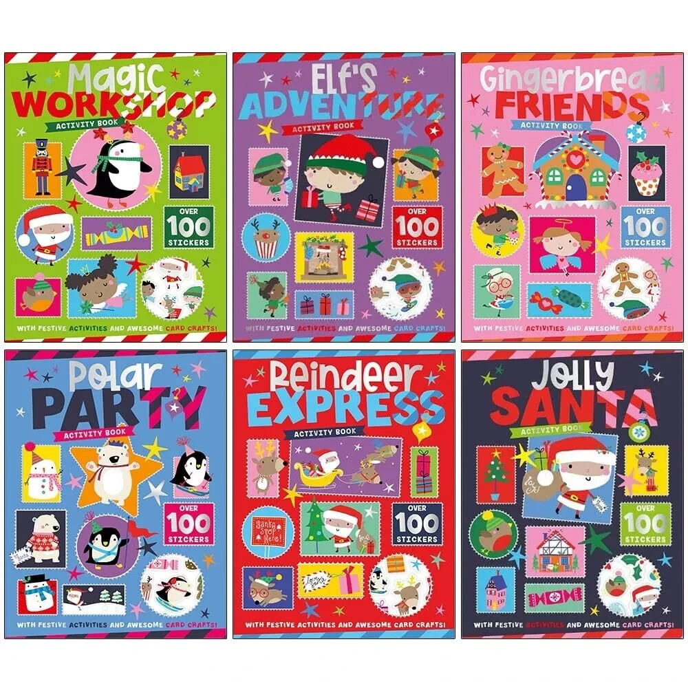 Christmas Books for Children Collection Activity 6 Books Set by Sophie Collingwo