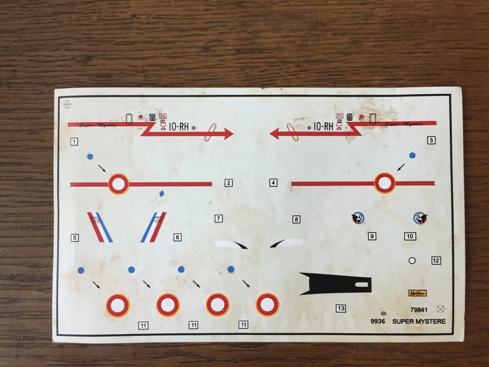 HELLER 1/100 DASSAULT SUPER MYSTERE (PAS DE BOITE BIEN LIRE L'ANNONCE) - Photo 2/2