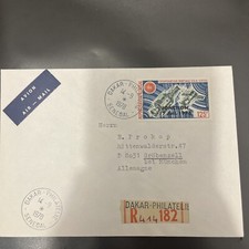 R-Letter by Airmail EF Senegal Dakar 14.09.1978 A. Germany - S220