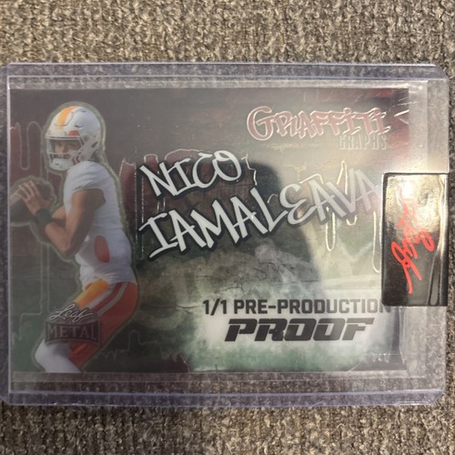 Nico Iamaleava #GG-NI1 2024 Leaf Metal Graffiti Graphs card