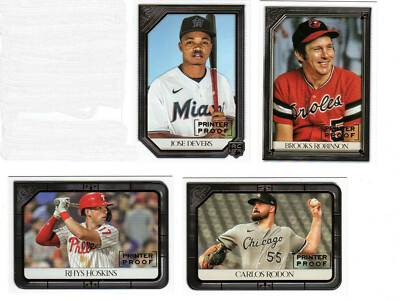 2021 Topps Gallery Baseball Printer Proof Rainbow Foil & Parallel Cards List