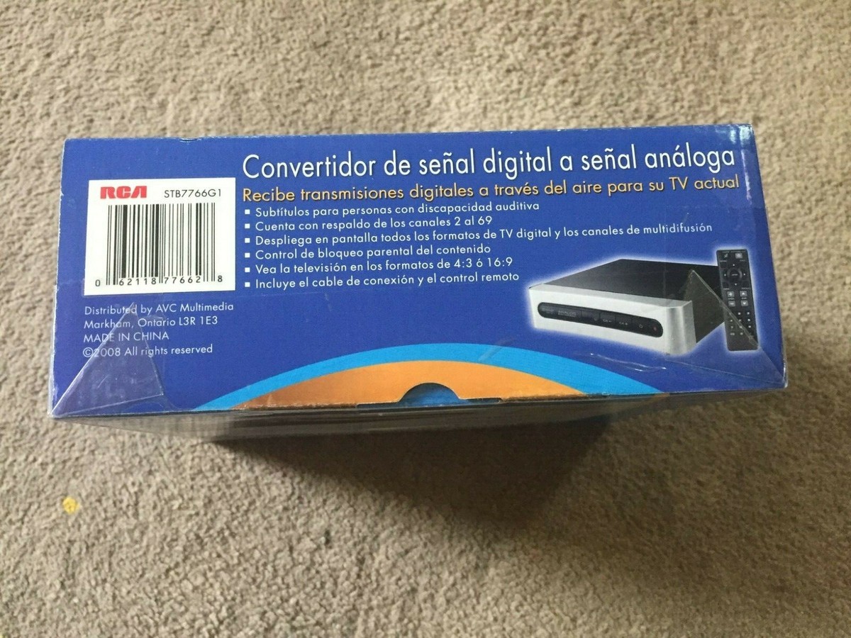 RCA- DIGITAL TO ANALOG CONVERTER BOX- IN OPEN BOX- STB7766G1 RCA- DIGITAL TO ANALOG CONVERTER BOX- IN OPEN BOX- STB7766G1