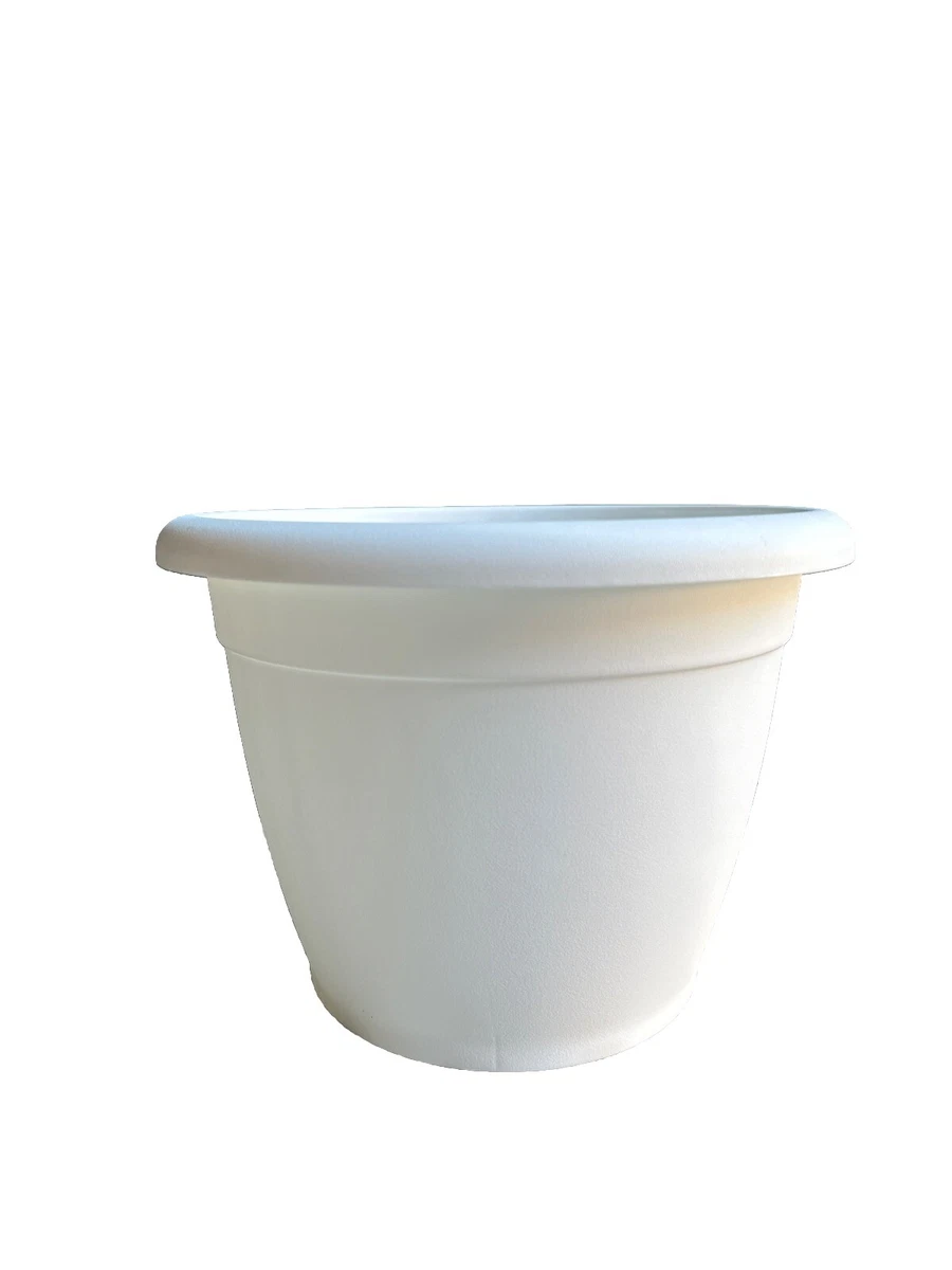 Marrone e bianco) Set di 6 sottovasi per piante in plastica da 20 cm, riutilizzabili, rotondi, per interni ed esterni | Leroy Merlin