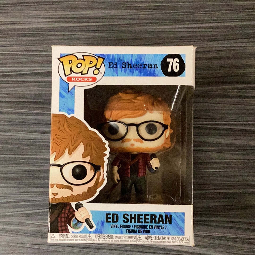 Funko POP! Rocks: Ed Sheeran (Damaged Box)[A] #76 | eBay