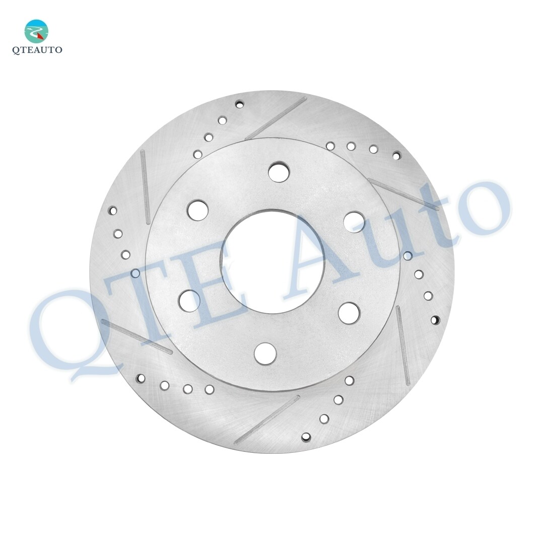Set 4 FrontRear Drilled Slotted Brake Disc Rotors For 20012006