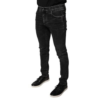 DOLCE & GABBANA Jeans Black Cotton Stretch Skinny Men Denim DOLCE & GABBANA Jeans Black Cotton Stretch Skinny Men Denim