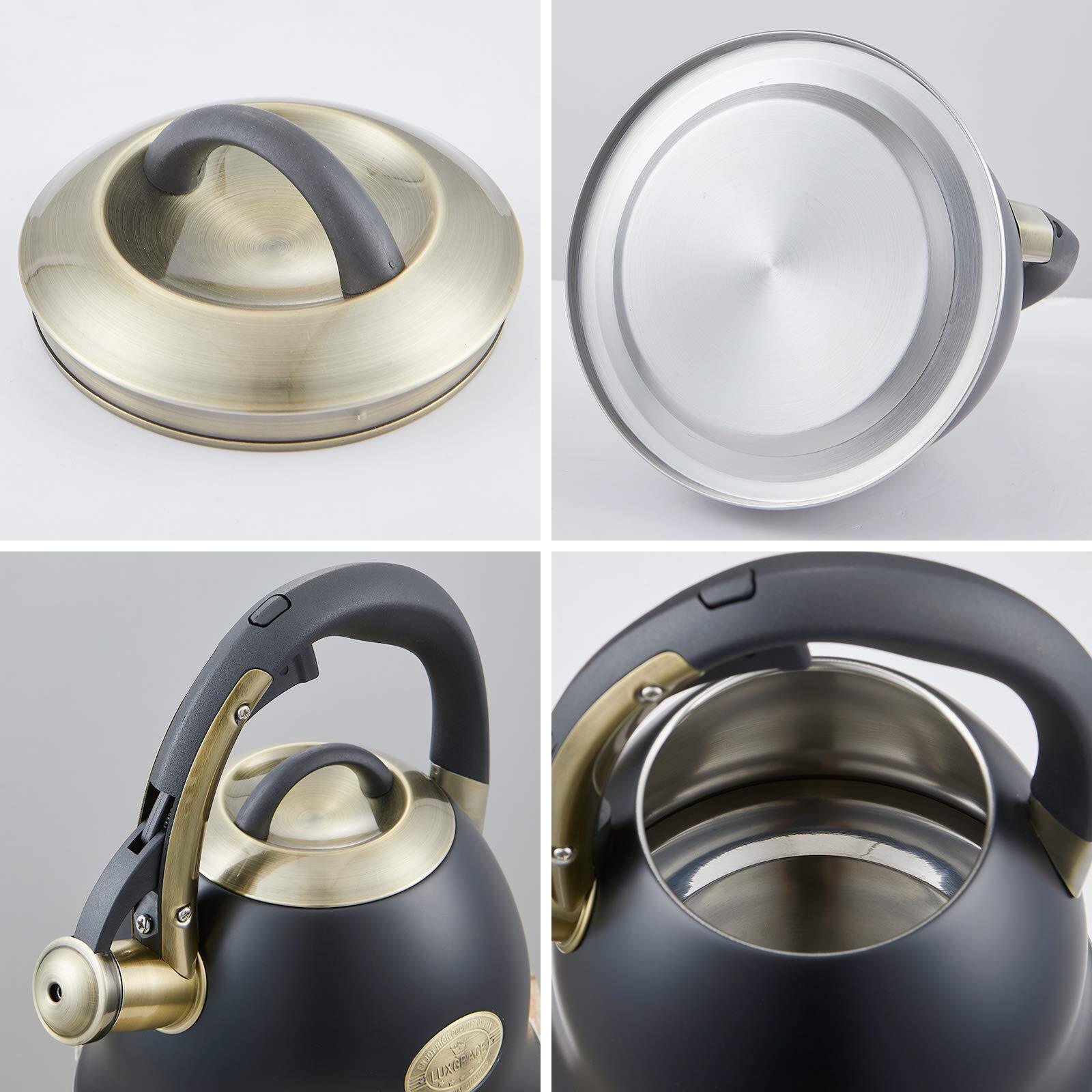 Tea Kettle -2.2 Quart Tea Kettles Stovetop Whistling Teapot Stainless Steel T...