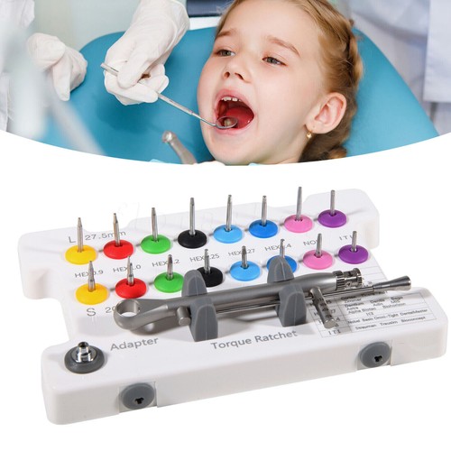Kit protesi impianto universale dentale chiave dinamometrica cacciaviti set rimozione - Foto 27 di 46