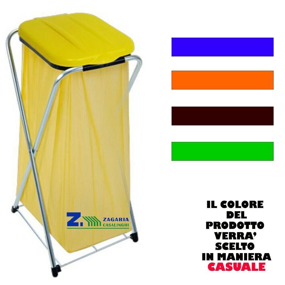 PORTASACCHETTO PER RIFIUTI DIFFERENZIATA ECOGRID 1CON GRIGLIA SUPPORTO