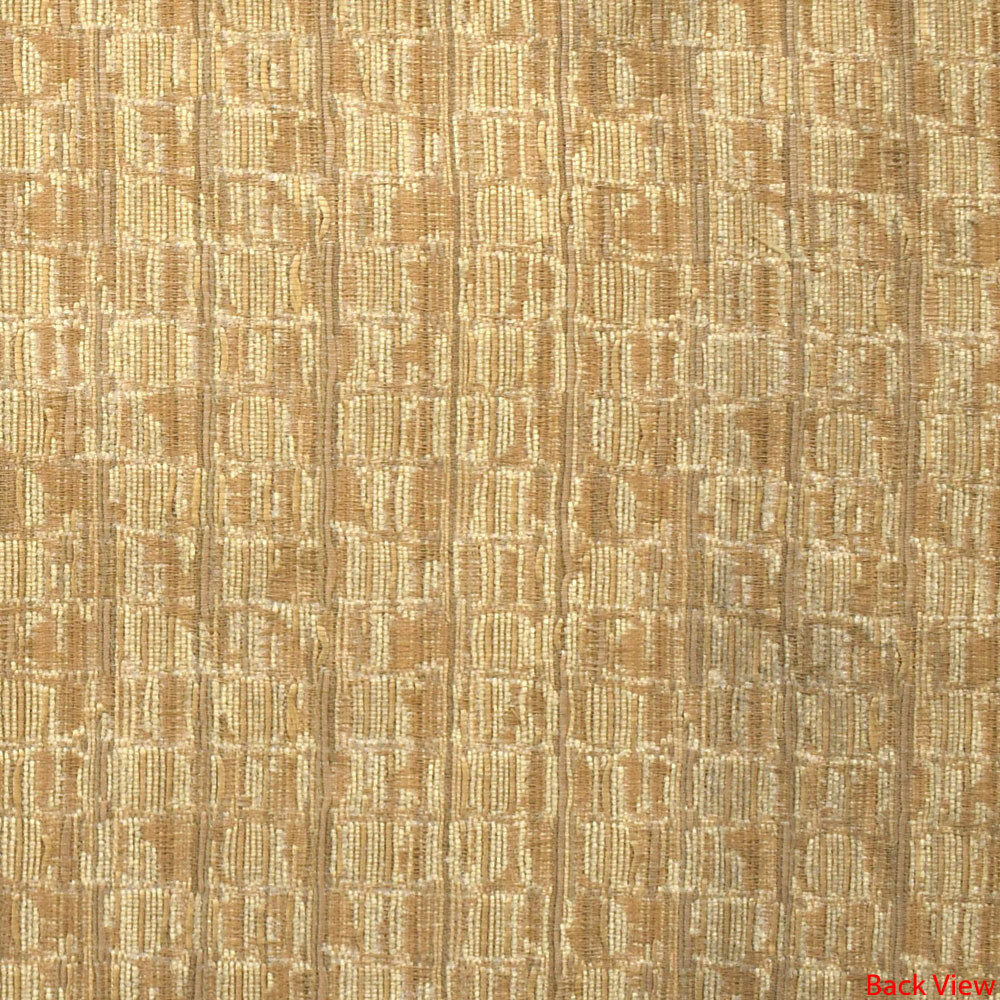 Boat Basketweave Pattern Fabric | Woven Metallic Beige 55 Inch (YD)