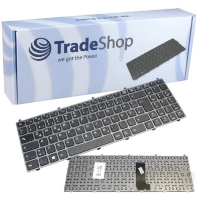 TRADE-SHOP Hochwertige Ersatz Tastatur DE QWERTZ für Clevo W650 Serie / Keyboard